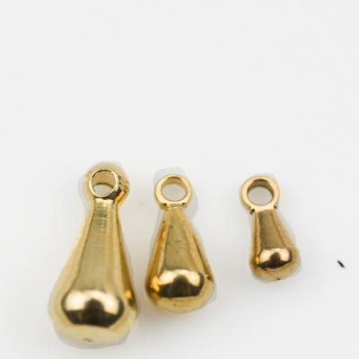 China Classic Brass Water Droplets Shape Accessories Chain For Making Jewelry Wholesale Price Earring Making for sale