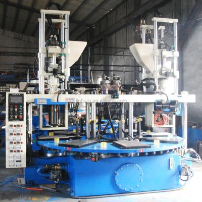 China Factory PVC Three Color Upper And Strap Injection Machine for sale