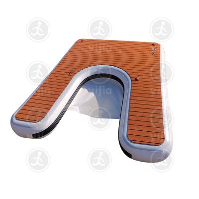 China Aqua Water Park Inflatable Floating Dock Swim Platform For Seabob for sale