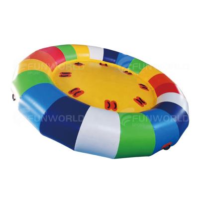 China PVC Inflatable Water Sport Game Disco Inflatable Towable Boat for sale