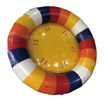 China New Design PVC Water Toys Flying Boat UFO Inflatable Crazy Towable Water Tube Sports Game for sale