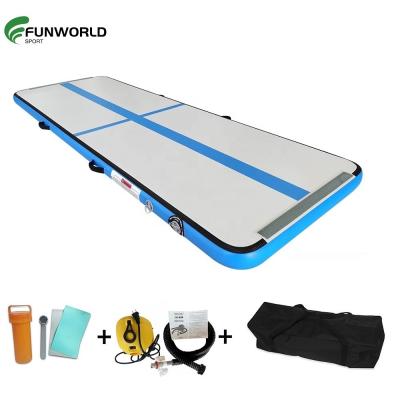 China DWF EDGE Inflatable Tumble Track Air Mat (Double Walls Fabric)+PVC, Water Floating Inflatable Air Track for Gymnastics for sale