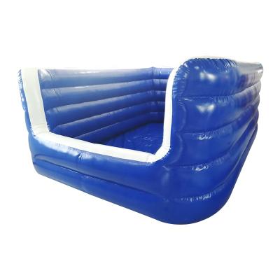 China Indoor or outdoor entertainment free logo printing 3*3*1.5m inflatable gymnasium air pit, gym foam air pit for kids gymnastics training pad for sale