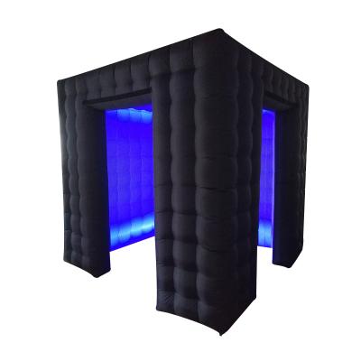 China Party and Wedding Popular Led Lighting Photo Booth Inflatable Enclosure For Sale for sale