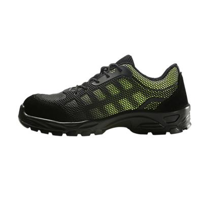 China Selling Black Warm Breathable Lightweight Construction Shock Resistant Sport Fly Knit Sports Safety Shoes for sale