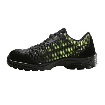 China Fashionable Breathable PU Toe Fly Knit Sports Safety Anti-skid Sole Compound Shoes for sale