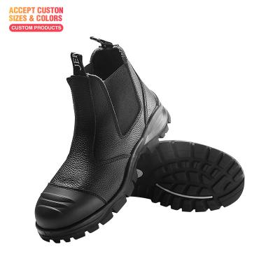 China Breathable Rubber Sole Safety Shoes Men PU Lightweight Indestructible Steel Toe Soft Anti-Piercing Work Boots for sale