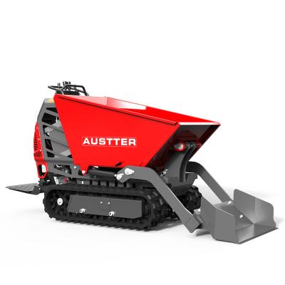 China Farms Load 500Kg Full Hydraulic Gasoline Engine Powered Mini Crawler Track Dumper for sale