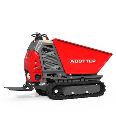 China Full Load 500Kg Hydraulic Petroler Farms Gasoline Engine Powered Mini Crawler Loader Barrow for sale