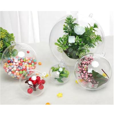 China Custom Transparent 40cm Clear Plastic Hanging Christmas Ball Christmas Ornaments 2cm 2.5cm 5cm 10cm 18cm 20cm 25cm Christmas Ornaments Holiday / Xmas Ball Empty Sphere for sale