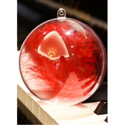 China Custom Christmas Ball Holiday/Christmas Decoration Christmas Tree Ornament Plastic Transparent Spheres DIY Decoration Logo Ornaments for sale