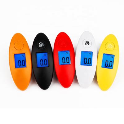 China ABS Plastic+Strong Strap OEM Factory Mini Digital Travel Luggage Scale Hanging Scale 40kg for sale