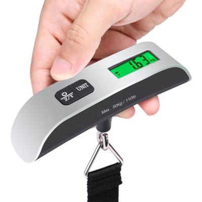 China Hot Selling Digital ABS Plastic+50kg Hand Strap Electronic Weight Scale Portable Luggage Travel Hanging Luggage Scale for sale