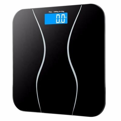 China Electronic Tare 180kg Bathroom Scale Personal Body Machine Smart LCD Balance for sale