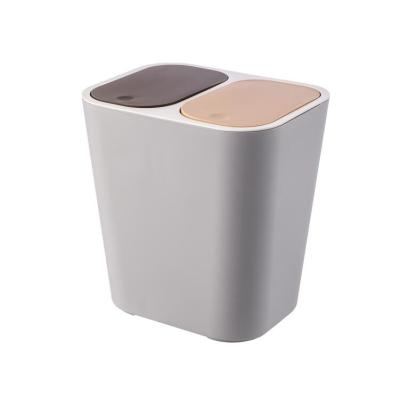 China Factory Price Modern Bathroom Trash Can Wholesale Sustainable Double Trash Bin for sale