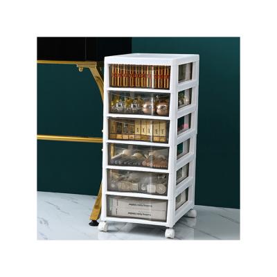 China Daily Hot Selling Plastic Storage Cabinet 6 Drawer Plastic Cabinet Drawer Boxes Tool Tool Cabinet 6 Drawers for sale