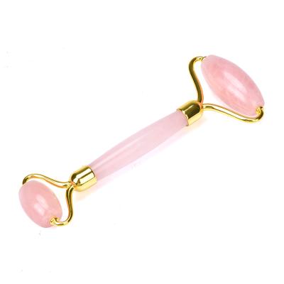 China 2021 Portable/Durable/Washable Tender Pink Products Jade Rollers For Skin Care Roller Facial Slimming Tool for sale