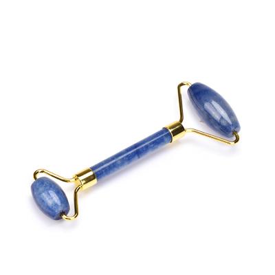 China Semi-precious Blue Stone Aventurine Face Roller/New Innovative Zinc Alloy/Acrylic Products Beauty And Personal Care For Skin Care for sale