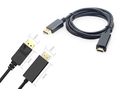 China Kommunikation PVC-Jacke 5.5mm 500mm HDMI zu DP-Kabel zu verkaufen