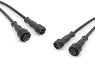 China RGB beleuchtet 3000mm 4 Pin 24 Erweiterungs-Kabel AWG-Lehre M12 zu verkaufen