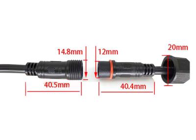 China LED im Freien 500mm IP67 M15 weibliches und männliches Kabel zu verkaufen