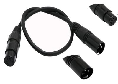 China Stifte XLR 3 XLR 5 steckt 500mm Mikrofon-Konverter-Kabel fest zu verkaufen