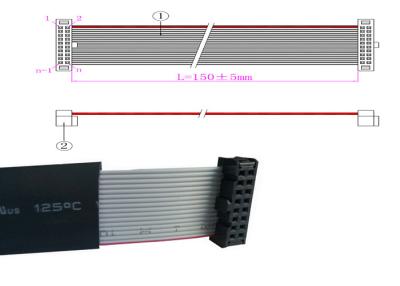 중국 저주파 10 Pin 1.27P 편평한 코드 리본 케이블 판매용