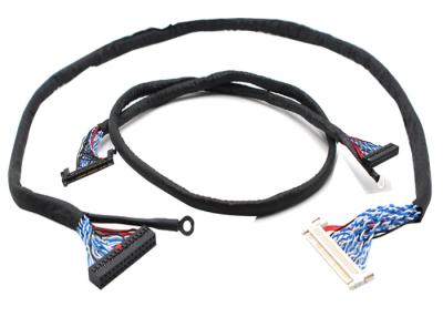 中国 黒3.5mm 30 AWG 600mm 1.0mm LVDSケーブル 販売のため