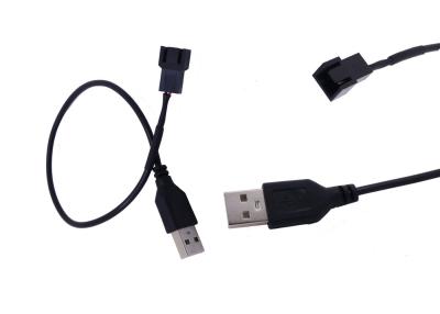 中国 USBへの3 Pin 2464 3つのPinケーブルへの22のAWG オーバーモールド USB 販売のため