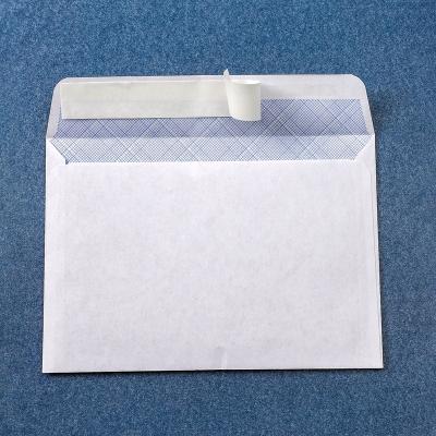 China Custom Business Envelope White Paper Envelope C6 162mm*114mm Security Self Seal Envelope Paper Bag for sale