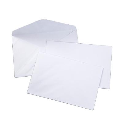 China Factory Price Materials High Quality Eco-friendly Card Envelope 100g White Wholesale Envelope 200mm*130mm Envelope for sale