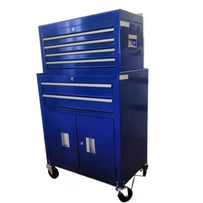 China Warehouse /family/factory/Garage 6 High Quality Multifunctional Professional Draws Metal Tool Cabinet Tool Trolley for sale