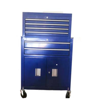 China Multifunctional Professional 6 Drawer Metal Tool Trolley /family/factory/Warehouse Garage Tool Cabinet with Wheels for sale