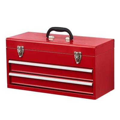 China Storage tools in familay office factory best/selling portable two drawer metal tool case for storage storage for sale