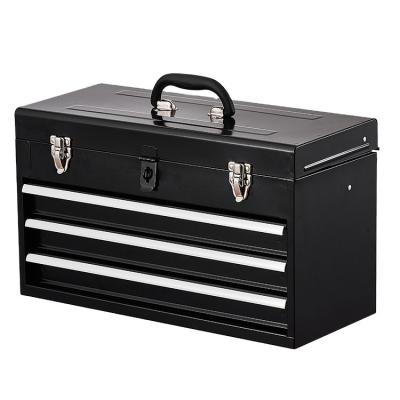 China Storage tools in the multifunctional familay desktop factory storage tool box set/metal portable tool box with 3 drawer for sale