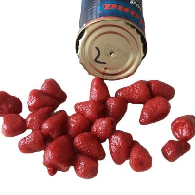 China The new Corp. 2021 Canned Canned Strawberry Fruit In Light Syrup Canned Food Manufacturer for sale