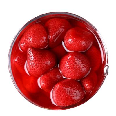 China 850ml Canned Canned Strawberry Chinese Fresh Strawberries In Syrup for sale