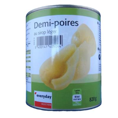 China A10 canned canned pears in light syup pear fresh fruit in syrup for sale