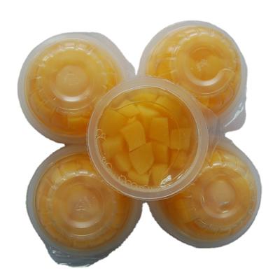 China Canned Peaches In Plastic Cup Canned Peach Fruit Cups for sale