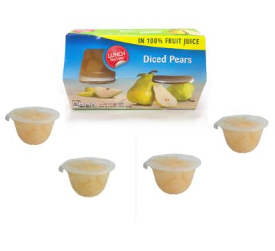 China Canned Bartlett Pear Fruit Cup Canned Snow Pears for sale