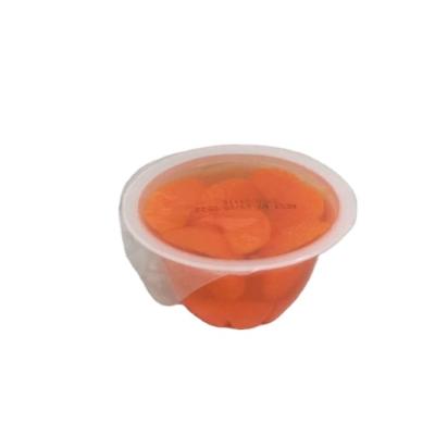 China Fruity Jelly Fruit Tangerine Flavor Canned Pudding Packaging Cup for sale