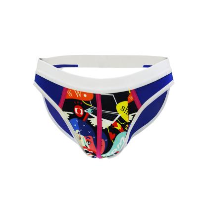 China Antibacterial Printing Mens Underwear Custom Boxer Briefs OEM High Waisted Briefs For Men for sale