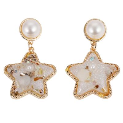 China Decoration CLASSIC CLASSIC Beach Summer Star Top Selling Five-pointed Stud Earrings for sale