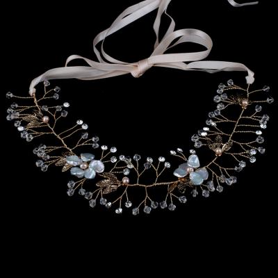 China Luxury Metal Wedding Accessories Wire Headband Rhinestone Bridal Headpieces For Woman for sale