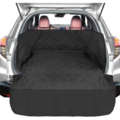 China Dog Trunk Cargo Liner Oxford Car SUV Seat Cover China Pet Trunk Cover Luxury Products Waterproof Dog Support Car Back Seat Covers With Cushion non-slip backing for sale