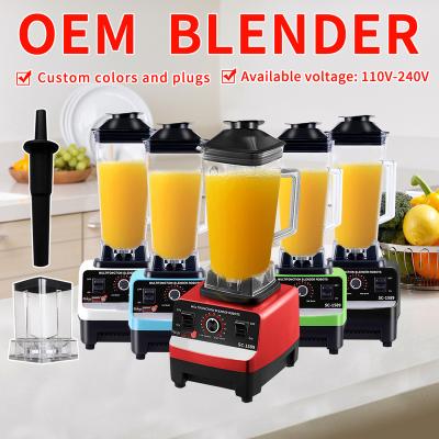 China Multifunctional Customization 2 Cup 3000w 4500w 9520 9525 9530 Motor Multifunctional Commercial 2 in 1 Heavy Duty Kitchen Blender for sale