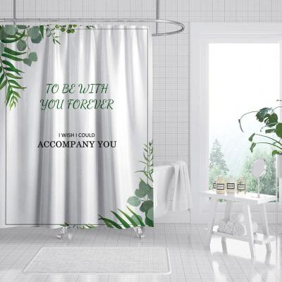 China Wholesale 3D Polyester Shower Curtain Water Cube Bathroom Viable Thick Transparent Waterproof Shower Curtain for sale