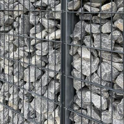 China Galfan 200x100x50 Gabion Metal Planter Box Gabion Rock Box Anti Corrosion for sale