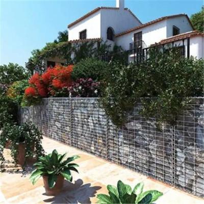 China Galvanized Gabion Basket Wall 2*1*1m Wire Mesh Gabion Box Fence for sale