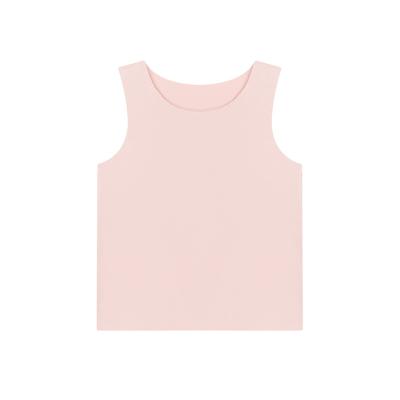 China Wenbier Anti-Shrink 2022 Summer Infant Baby Boy Kids Clothes Casual High-Level Solid Baby Shirt Sleeveless Clothing Vest for sale